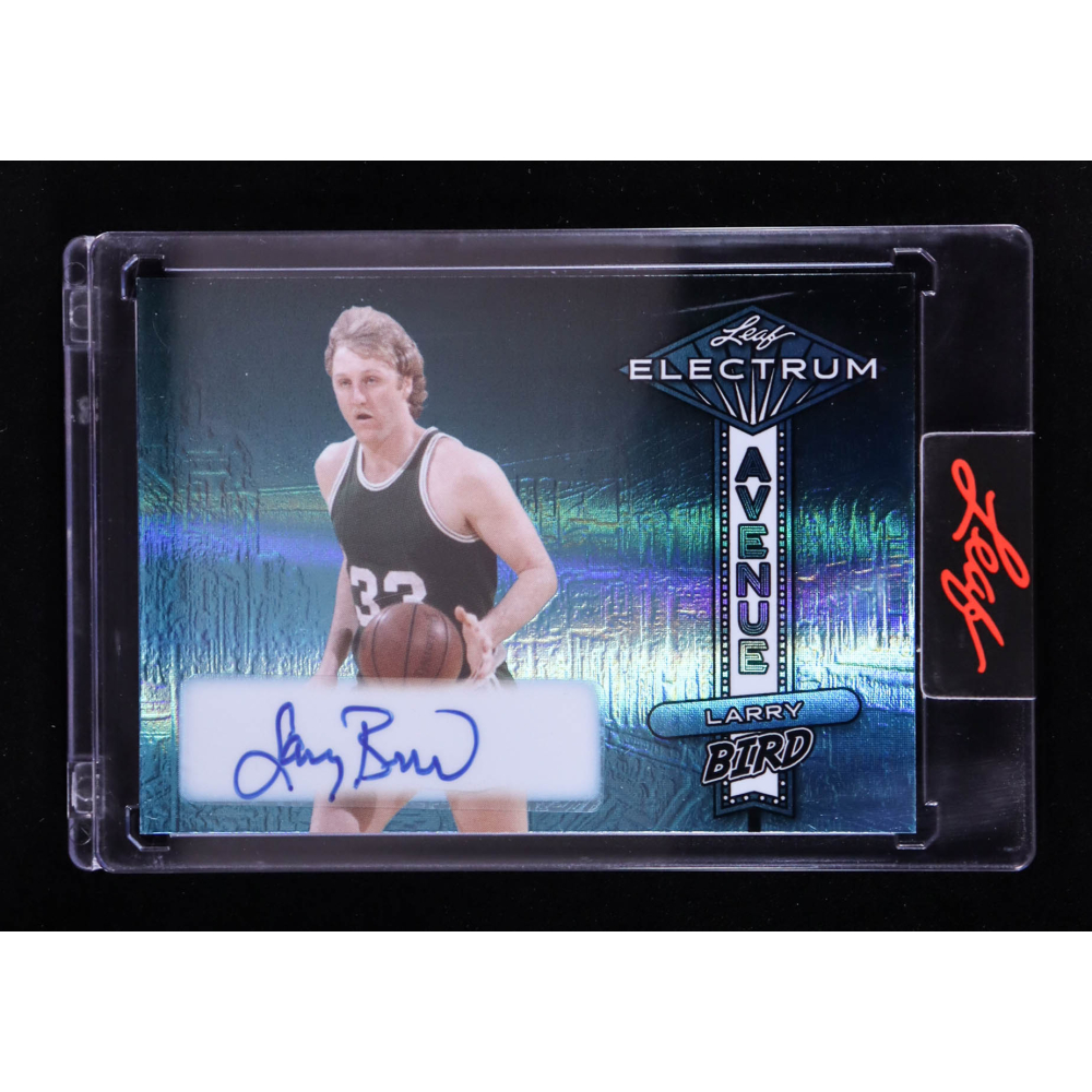 Larry Bird 2024 Leaf Electrum Avenue Autographs Platinum #EALB1 #6/6 at PristineAuction.com