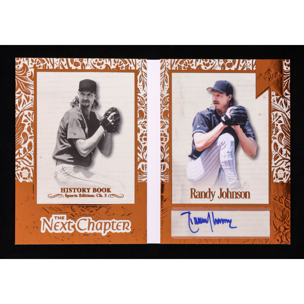 Randy Johnson 2025 Leaf History Book Sports Edition Chapter 2 The Next Chapter Bronze Foil #NCRJ1 #13/25 at PristineAuction.com