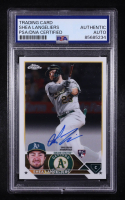 Shea Langeliers 2023 Topps Chrome Rookie Autographs #RASL RC (PSA) at PristineAuction.com