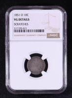 1851-O Seated Liberty Dime - Scratches (NGC VG Details) at PristineAuction.com