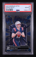 Drake Maye 2024 Donruss Optic My House #8 RC (PSA 10) at PristineAuction.com