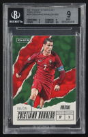 Cristiano Ronaldo 2017 Panini Father's Day Thick Stock #CR SOC #08/25 (BGS 9) at PristineAuction.com