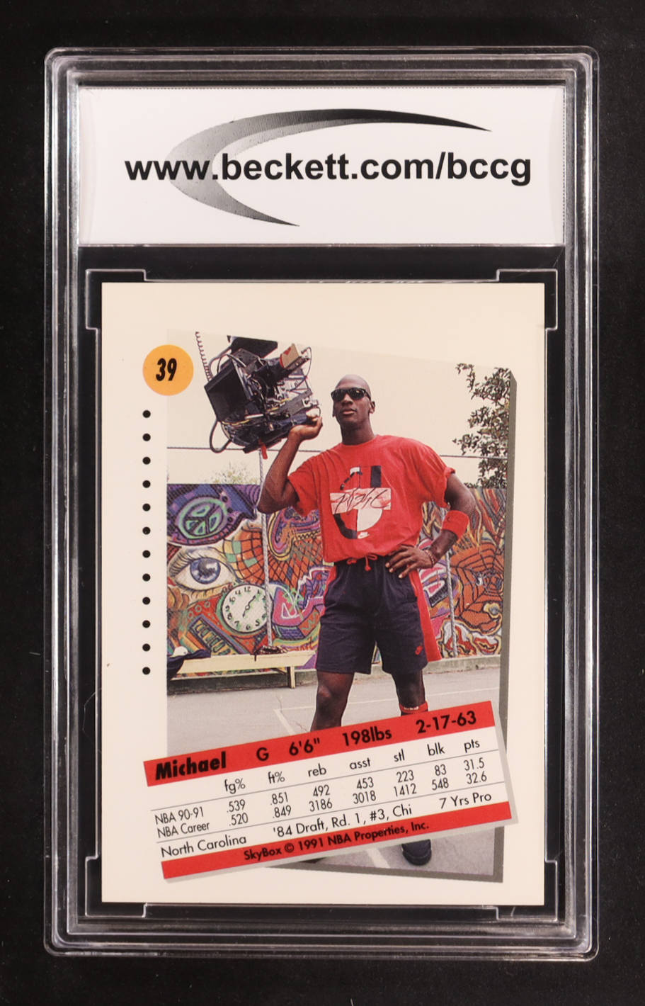 Michael Jordan 1991-92 SkyBox #39 (BCCG 10) at PristineAuction.com Michael Jordan 1991-92 SkyBox #39 (BCCG 10) at PristineAuction.com