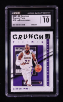 LeBron James 2021-22 Donruss Crunch Time #10 (CGC 10) at PristineAuction.com