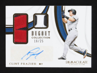 Clint Frazier 2019 Immaculate Collection Dugout Collection Dual Memorabilia Autographs #30 #16/25 at PristineAuction.com