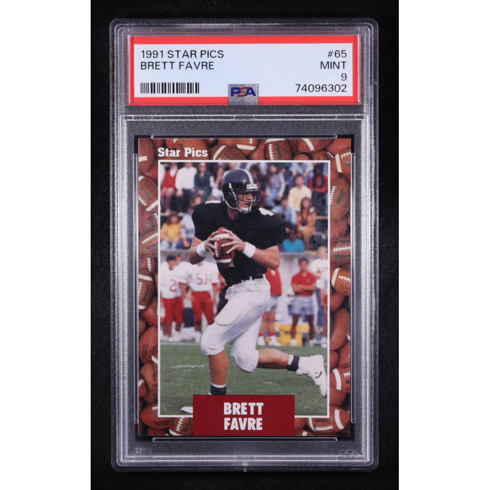 Brett Favre 1991 Star Pics #65 RC (PSA 9) at PristineAuction.com