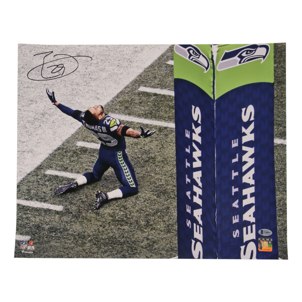 Earl Thomas Signed Seahawks 16x20 Photo (Beckett) at PristineAuction.com