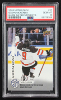 Gavin Mckenna 2024 Upper Deck Game Dated Moments #27 RC (PSA 9) at PristineAuction.com