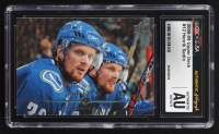 Henrik Sedin Signed 2008-09 Upper Deck Series 1 #12 (CGC | Autograph Graded CGC 9) at PristineAuction.com