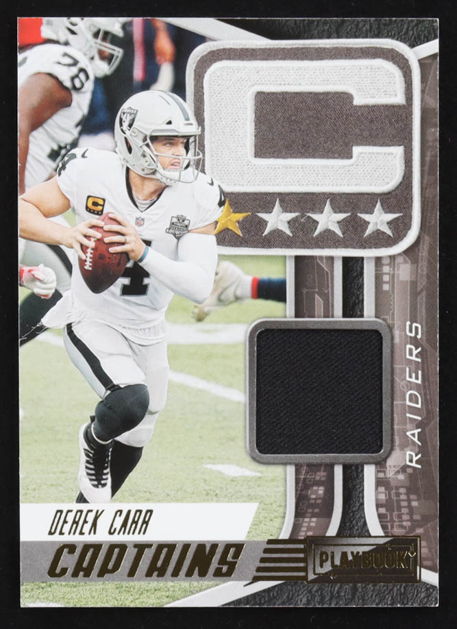 Derek Carr 2021 Panini Playbook Captains Jerseys #2 at PristineAuction.com Derek Carr 2021 Panini Playbook Captains Jerseys #2 at PristineAuction.com