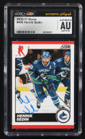 Henrik Sedin Signed 2010-11 Panini Score #456 (CGC | Autograph Graded CGC 10) at PristineAuction.com