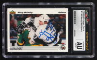 Marty McSorley Signed 1991-92 Upper Deck #199 (CGC | Autograph Graded CGC 9) at PristineAuction.com