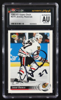Jeremy Roenick Signed 1992-93 Upper Deck #274 (CGC | Autograph Graded CGC 9) at PristineAuction.com