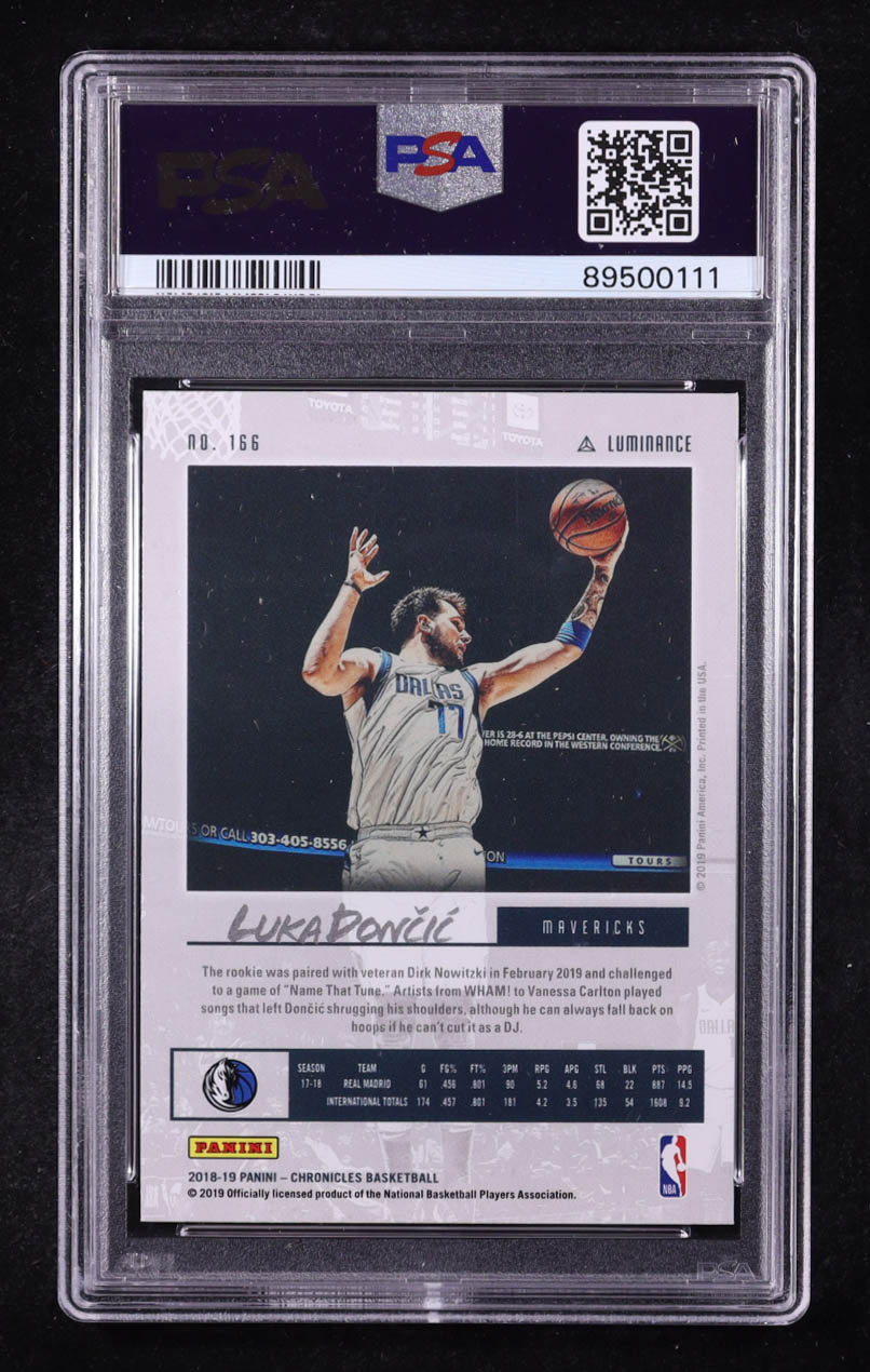 Luka Doncic 2018-19 Panini Chronicles #166 RC (PSA 7) at PristineAuction.com Luka Doncic 2018-19 Panini Chronicles #166 RC (PSA 7) at PristineAuction.com