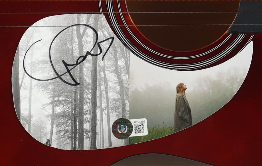 Taylor Swift Signed Guitar Custom Insert Pickguard (Beckett) at PristineAuction.com Taylor Swift Signed Guitar Custom Insert Pickguard (Beckett) at PristineAuction.com