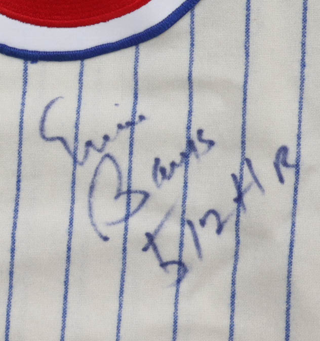 Ernie Banks Signed Cubs Mitchell & Ness Authentic Jersey Inscribed "512 HR" (PSA) at PristineAuction.com Ernie Banks Signed Cubs Mitchell & Ness Authentic Jersey Inscribed "512 HR" (PSA) at PristineAuction.com