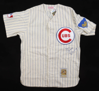 Ernie Banks Signed Cubs Mitchell & Ness Authentic Jersey Inscribed "512 HR" (PSA) at PristineAuction.com