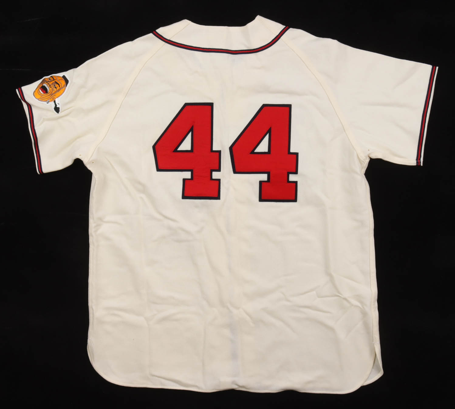 Hank Aaron Signed Braves Mitchell & Ness Authentic Jersey Inscribed "755" (PSA) at PristineAuction.com Hank Aaron Signed Braves Mitchell & Ness Authentic Jersey Inscribed "755" (PSA) at PristineAuction.com
