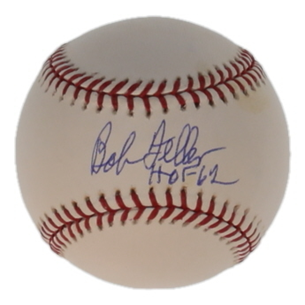 Bob Feller Signed OML Baseball Inscribed "HOF 62" (PSA) at PristineAuction.com