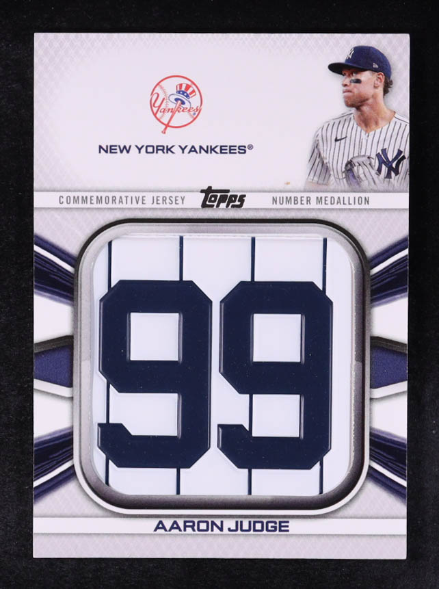 Aaron Judge 2022 Topps Commemorative Player Jersey Number Medallions #JNMAJ at PristineAuction.com Aaron Judge 2022 Topps Commemorative Player Jersey Number Medallions #JNMAJ at PristineAuction.com