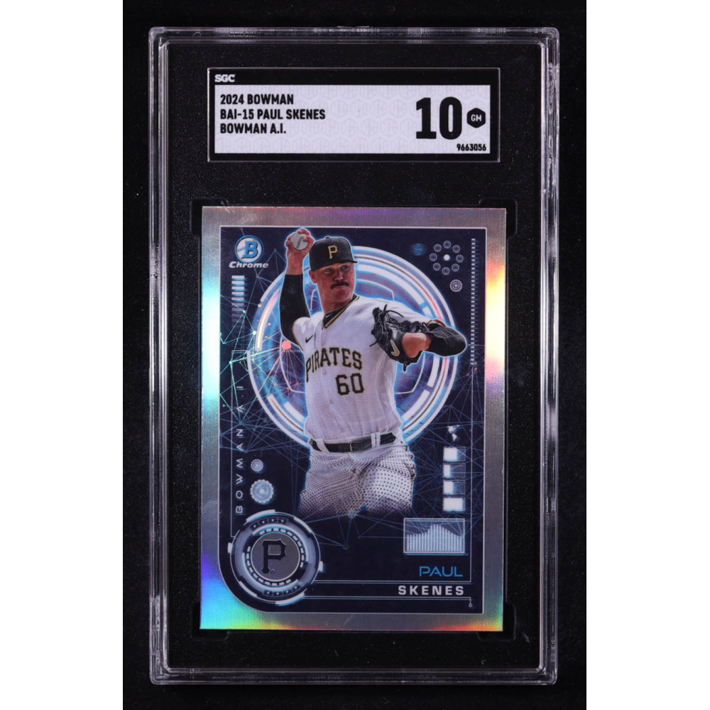 Paul Skenes 2024 Bowman Chrome AI #BAI-15 RC (SGC 10) at PristineAuction.com
