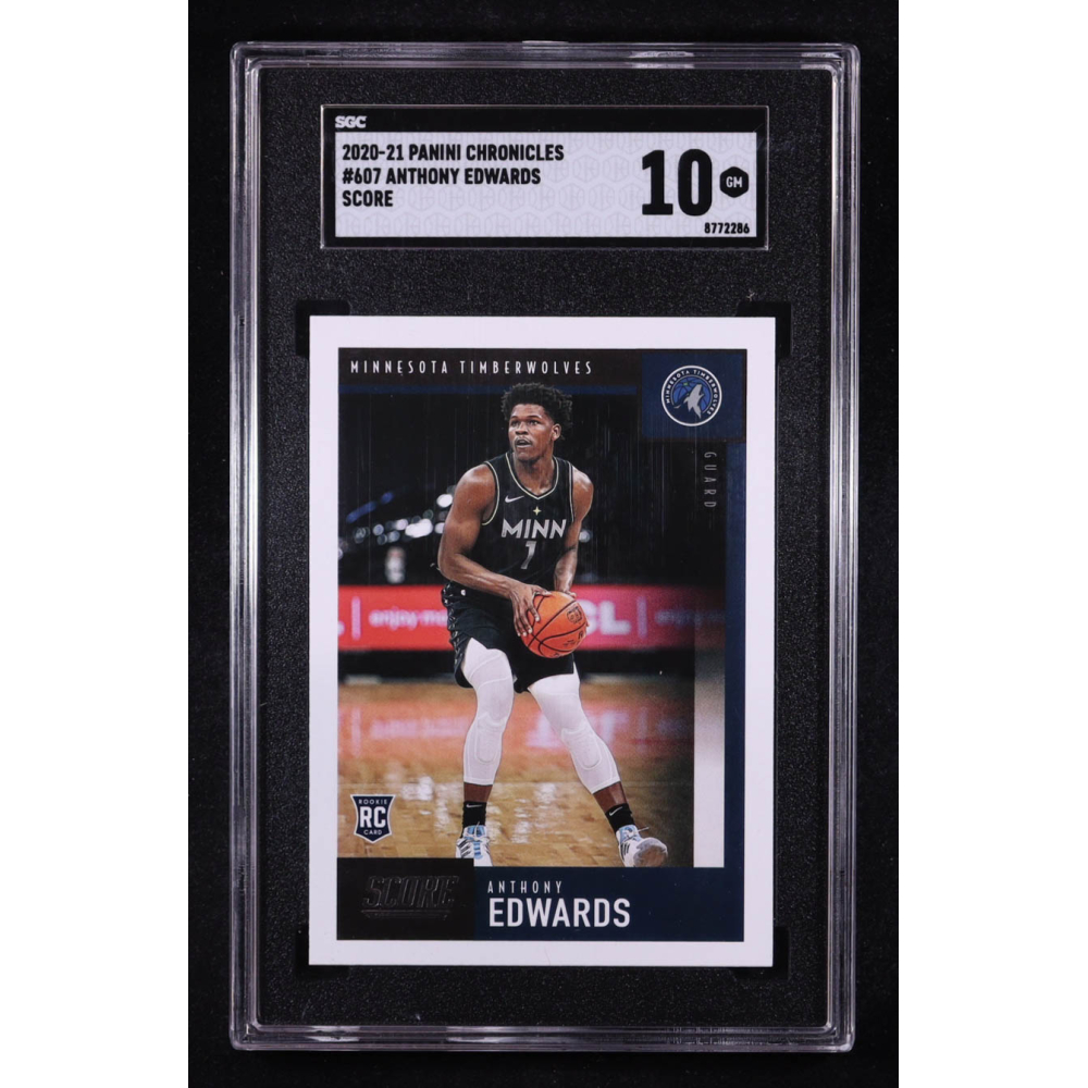 Anthony Edwards 2020-21 Panini Chronicles Score #607 RC (SGC 10) at PristineAuction.com