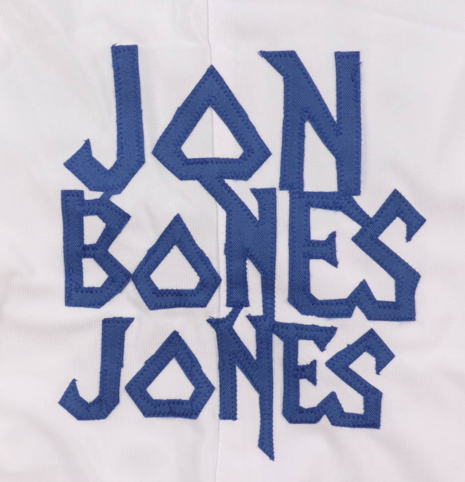 Jon "Bones" Jones Signed Boxing Trunks (Beckett) at PristineAuction.com Jon "Bones" Jones Signed Boxing Trunks (Beckett) at PristineAuction.com