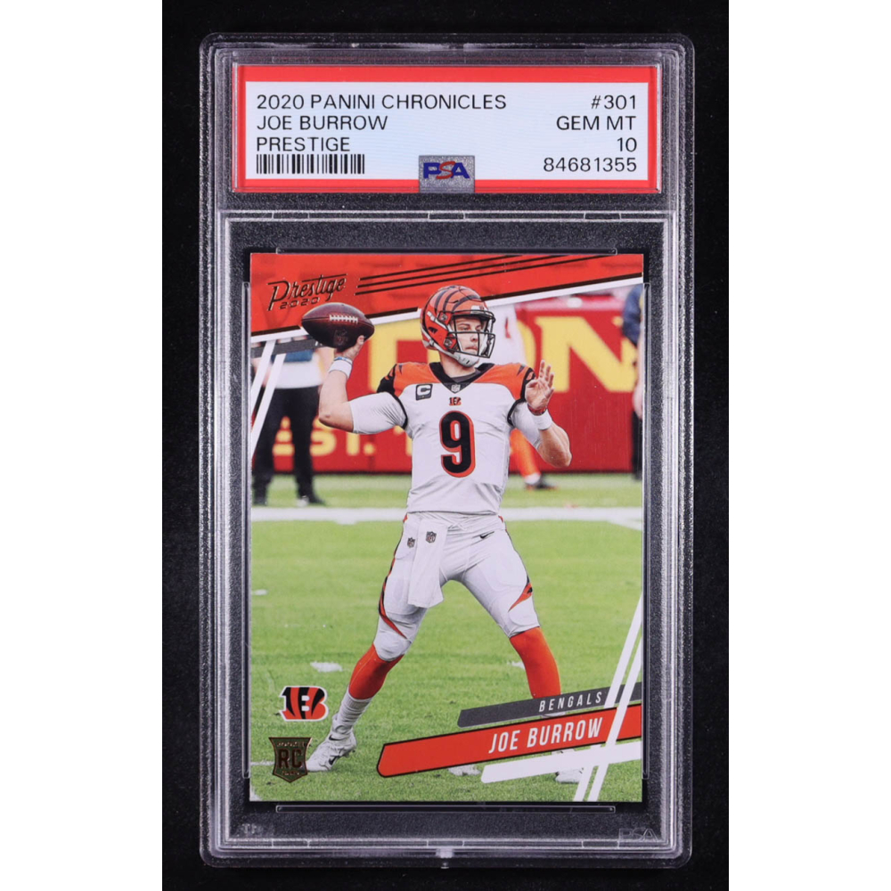 Joe Burrow 2020 Panini Chronicles Prestige #301 RC (PSA 10) at PristineAuction.com