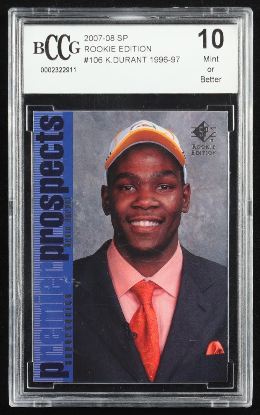 Kevin Durant 2007-08 SP Rookie Edition #106 96-97 RC (BCCG 10) at PristineAuction.com Kevin Durant 2007-08 SP Rookie Edition #106 96-97 RC (BCCG 10) at PristineAuction.com