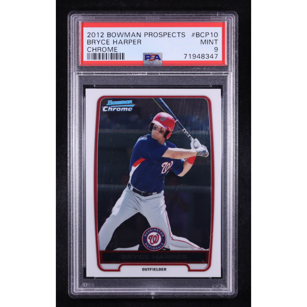 Bryce Harper 2012 Bowman Chrome Prospects #BCP-10 RC (PSA 9) at PristineAuction.com