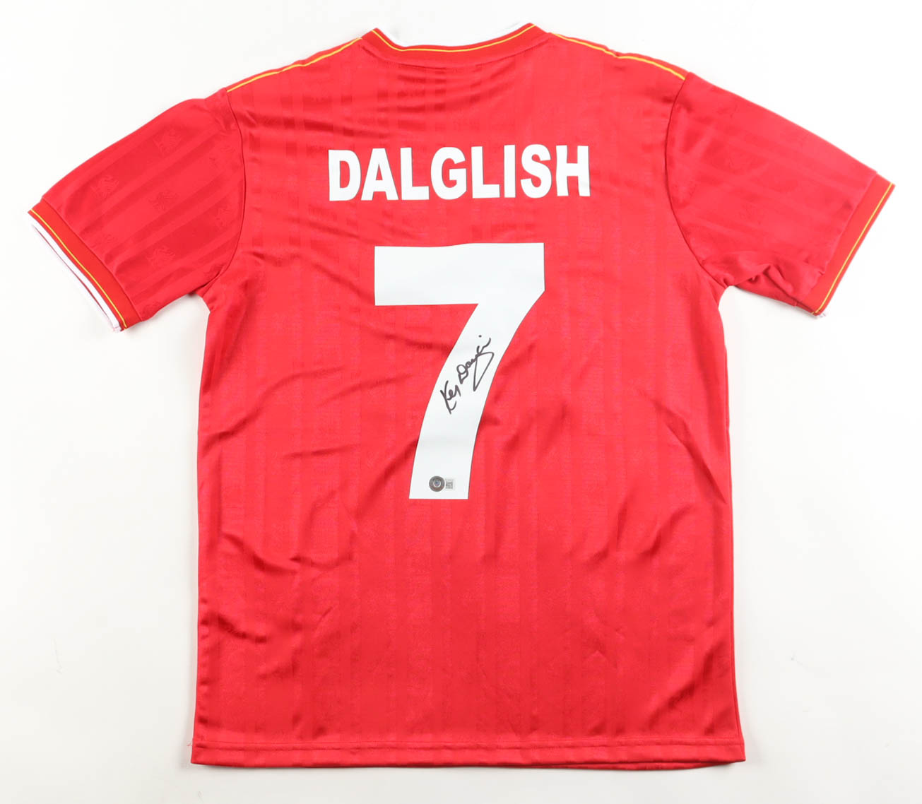 Kenny Dalglish Signed Liverpool L.F.C. Authentic Jersey (Beckett) at PristineAuction.com Kenny Dalglish Signed Liverpool L.F.C. Authentic Jersey (Beckett) at PristineAuction.com