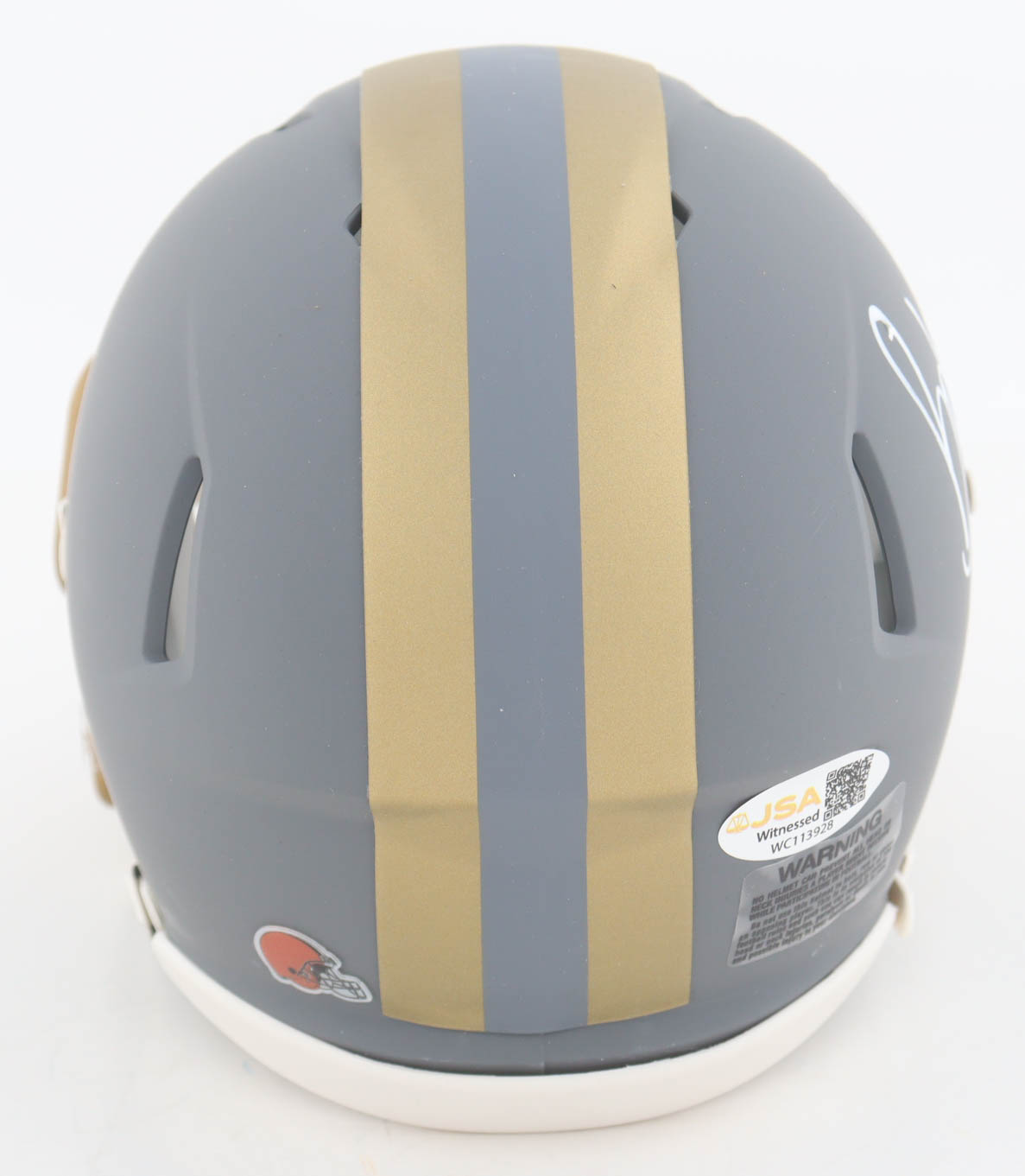 Bob Golic Signed Browns Slate Alternate Speed Mini Helmet (JSA) at PristineAuction.com Bob Golic Signed Browns Slate Alternate Speed Mini Helmet (JSA) at PristineAuction.com