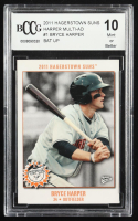 Bryce Harper 2011 Hagerstown Suns Bryce Harper Multi-Ad / Bat Up #1 RC (BCCG 10) at PristineAuction.com