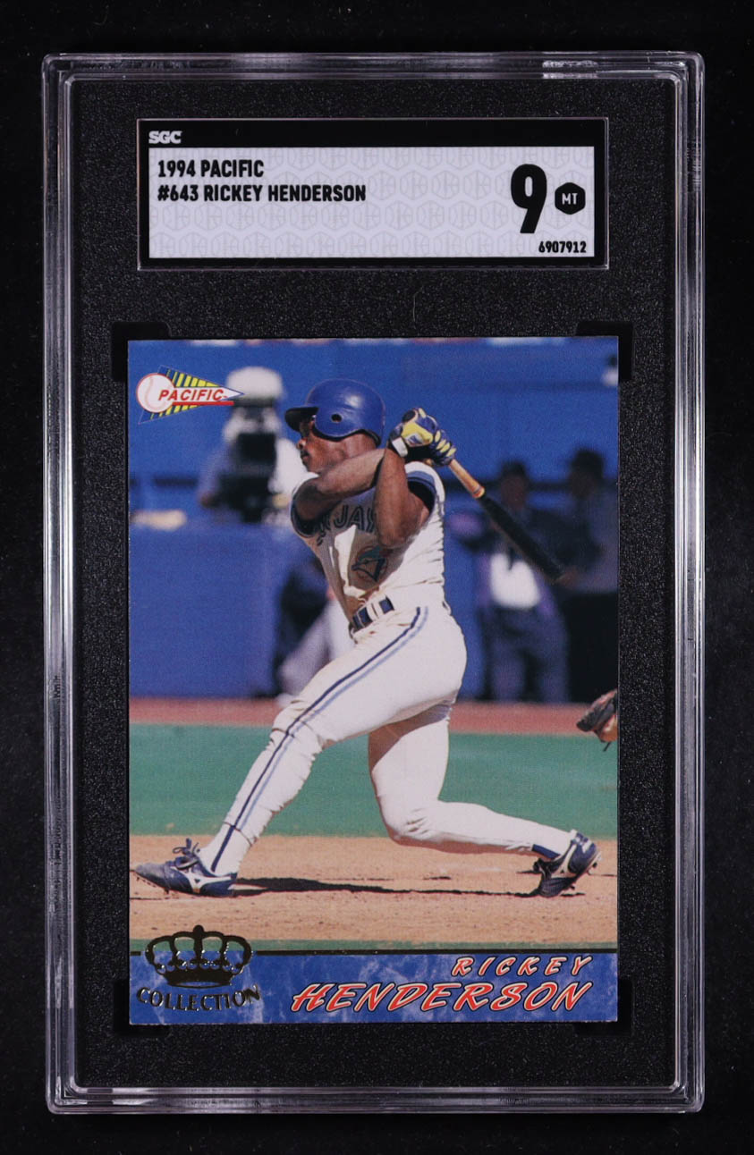 Rickey Henderson 1994 Pacific #643 (SGC 9) at PristineAuction.com Rickey Henderson 1994 Pacific #643 (SGC 9) at PristineAuction.com