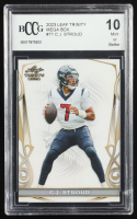 CJ Stroud 2023 Leaf Trinity Mega Box #71 RC (BCCG 10) at PristineAuction.com