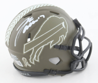 Josh Allen Signed Bills Salute to Service Alternate Speed Mini Helmet (Beckett) at PristineAuction.com