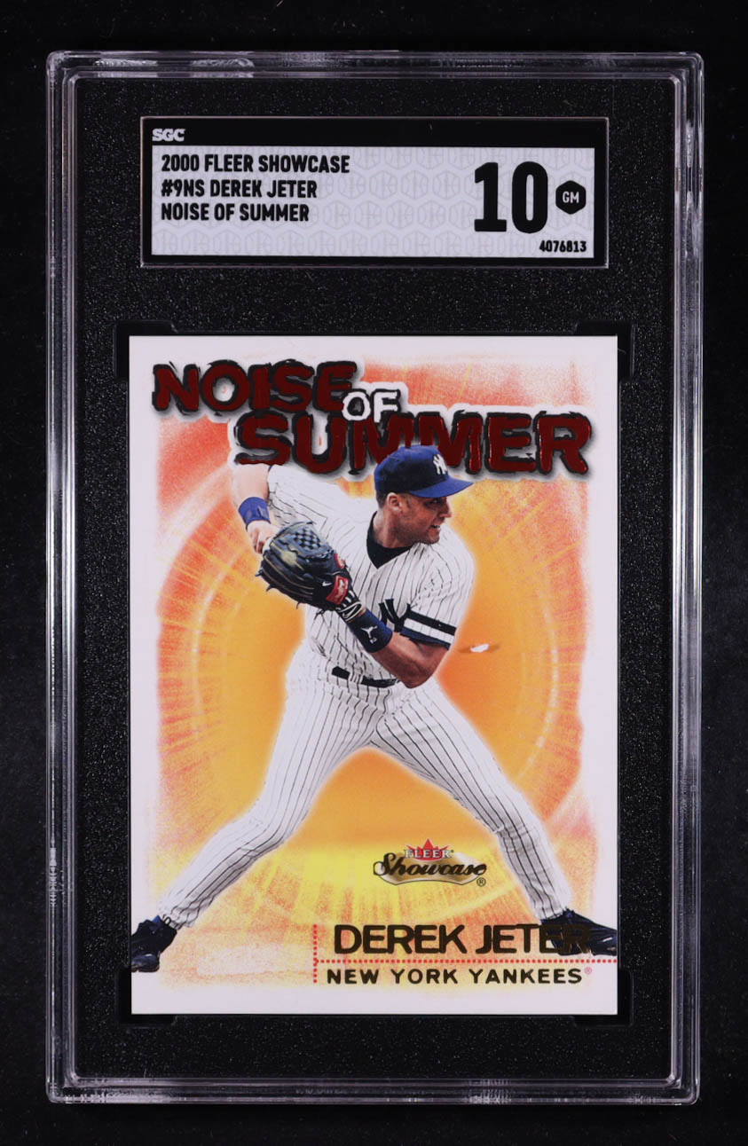 Derek Jeter 2000 Fleer Showcase Noise of Summer #9NS (SGC 10) at PristineAuction.com Derek Jeter 2000 Fleer Showcase Noise of Summer #9NS (SGC 10) at PristineAuction.com