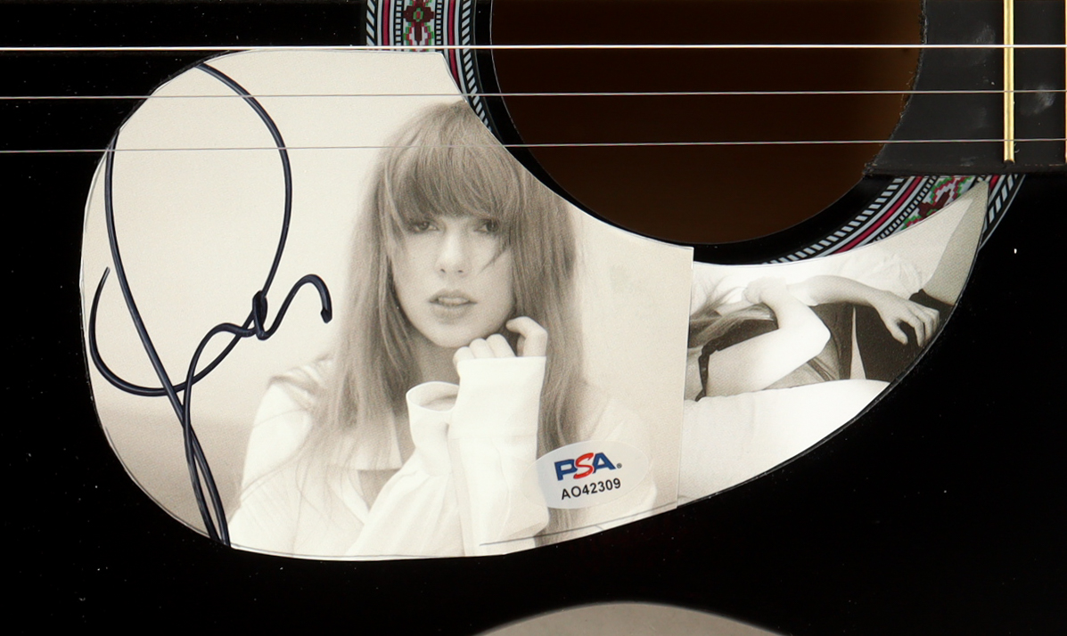 Taylor Swift Signed Guitar Custom Insert Pickguard (PSA) at PristineAuction.com Taylor Swift Signed Guitar Custom Insert Pickguard (PSA) at PristineAuction.com