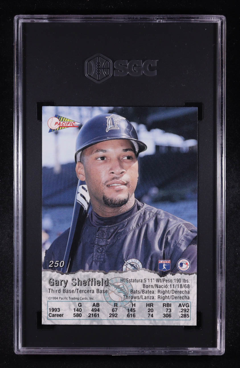 Gary Sheffield 1994 Pacific #250 (SGC 10) at PristineAuction.com Gary Sheffield 1994 Pacific #250 (SGC 10) at PristineAuction.com