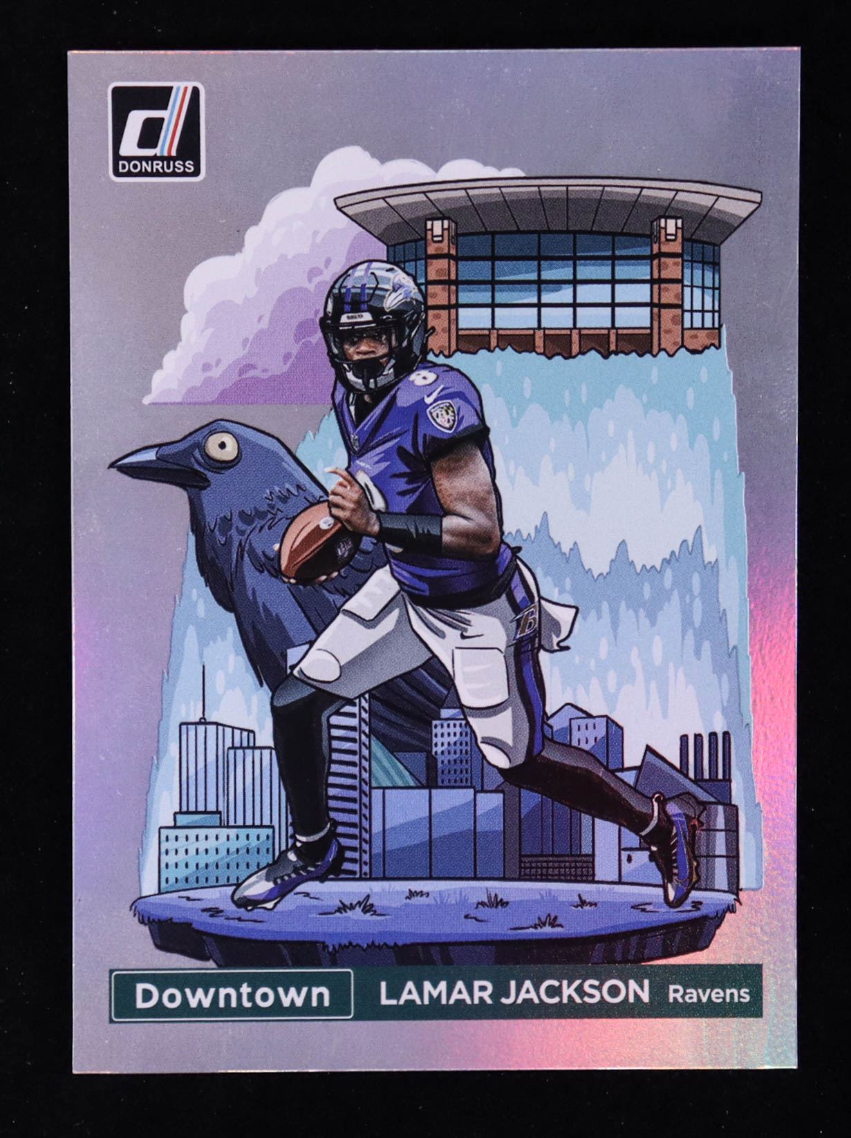 Lamar Jackson 2024 Donruss Downtown #1 at PristineAuction.com Lamar Jackson 2024 Donruss Downtown #1 at PristineAuction.com