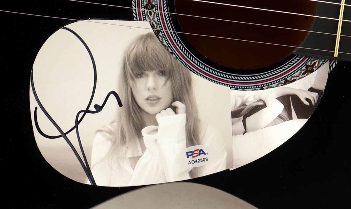 Taylor Swift Signed Guitar Custom Insert Pickguard (PSA) at PristineAuction.com Taylor Swift Signed Guitar Custom Insert Pickguard (PSA) at PristineAuction.com