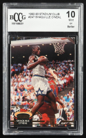 Shaquille O'Neal 1992-93 Stadium Club #247 RC (BCCG 10) at PristineAuction.com