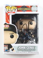 John Cena Signed Wrestlemania Vegas #186 Funko Pop! Vinyl Figure (AWM) at PristineAuction.com
