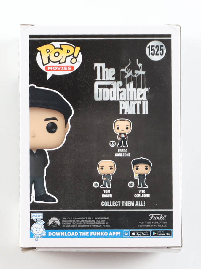 Robert de Niro Signed "The Godfather Part II" #1525 Vito Corleone Funko Pop! Vinyl Figure (AWM) at PristineAuction.com Robert de Niro Signed "The Godfather Part II" #1525 Vito Corleone Funko Pop! Vinyl Figure (AWM) at PristineAuction.com
