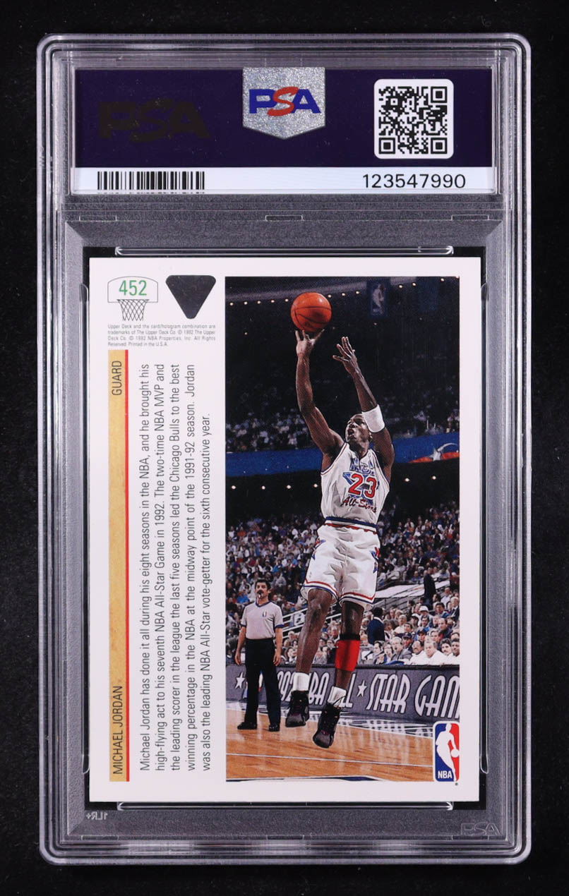 Michael Jordan 1991-92 Upper Deck #452 (PSA 9) at PristineAuction.com Michael Jordan 1991-92 Upper Deck #452 (PSA 9) at PristineAuction.com