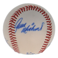Gene "Stick" Michael & Ramiro Mendoza Signed OL Baseball (Beckett) at PristineAuction.com
