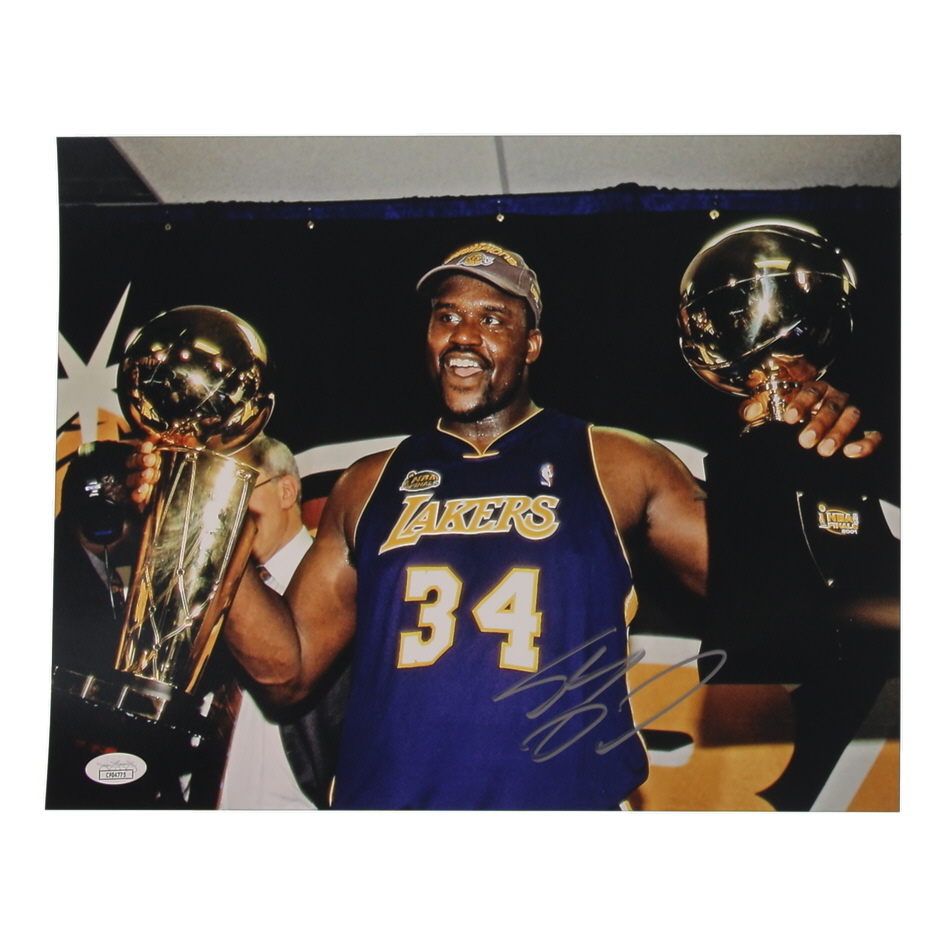 Shaquille O'Neal Signed Lakers 11x14 Photo (JSA) at PristineAuction.com Shaquille O'Neal Signed Lakers 11x14 Photo (JSA) at PristineAuction.com