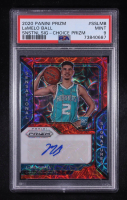 Lamelo Ball 2020-21 Panini Prizm Sensational Signatures Choice #SS-LMB RC (PSA 9) at PristineAuction.com