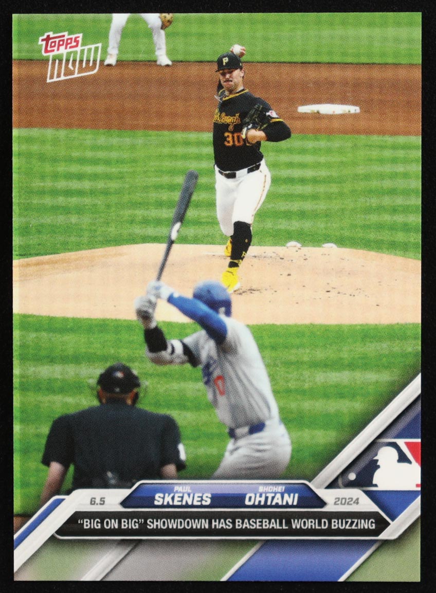 Paul Skenes RC / Shohei Ohtani 2024 Topps Now #264 at PristineAuction.com Paul Skenes RC / Shohei Ohtani 2024 Topps Now #264 at PristineAuction.com