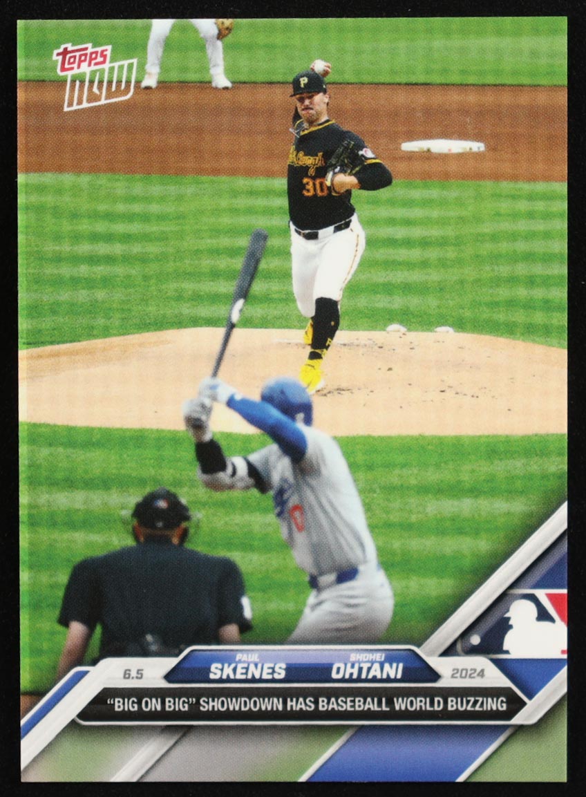 Paul Skenes RC / Shohei Ohtani 2024 Topps Now #264 at PristineAuction.com Paul Skenes RC / Shohei Ohtani 2024 Topps Now #264 at PristineAuction.com